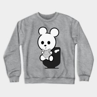 Teddy bear toilet Crewneck Sweatshirt